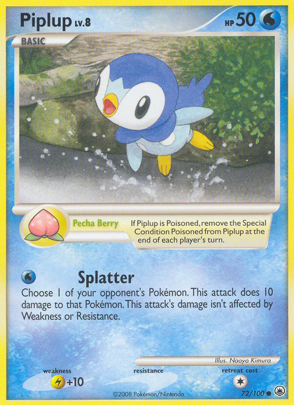 Piplup — illustrated card