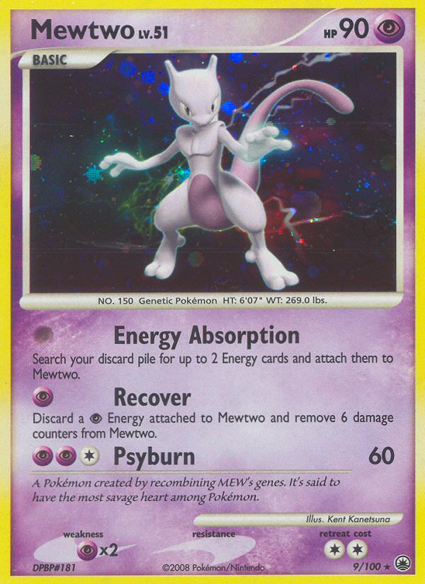 Mewtwo — illustrated card