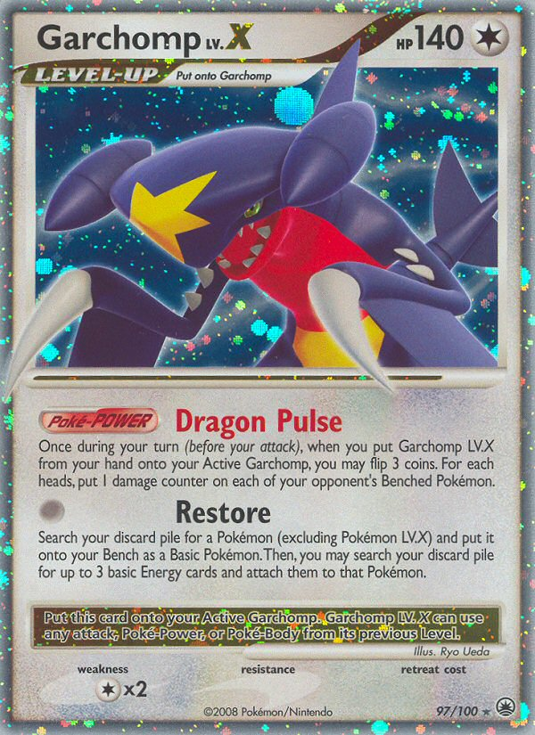 Garchomp LV.X — illustrated card