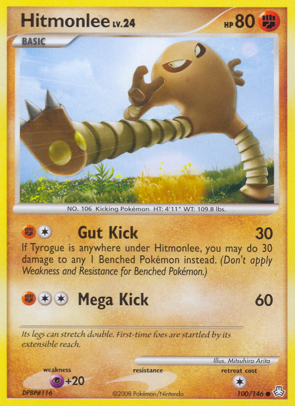Hitmonlee — illustrated card