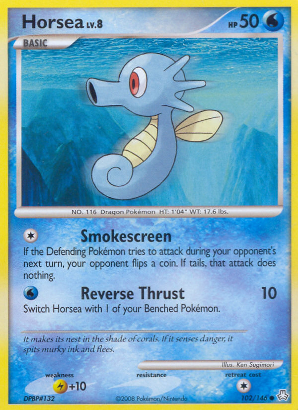 Horsea — illustrated card