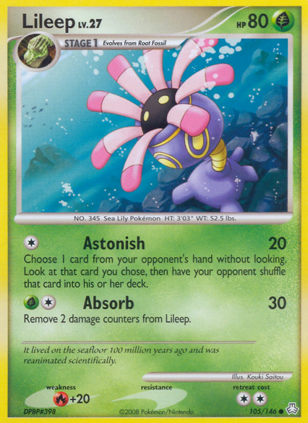 Lileep — illustrated card