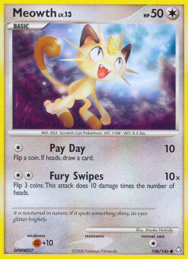 Meowth — illustrated card