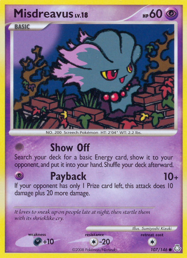 Misdreavus — illustrated card
