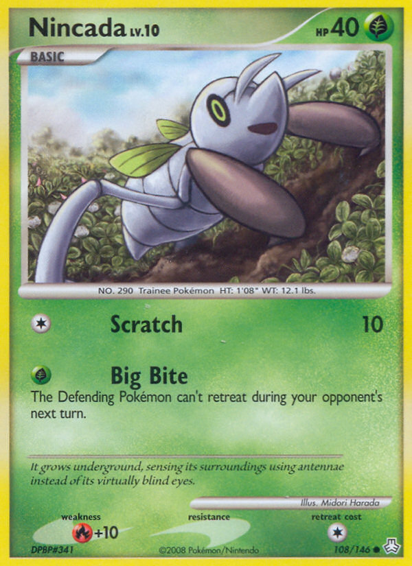 Nincada — illustrated card