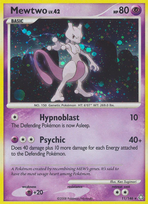 Mewtwo — illustrated card