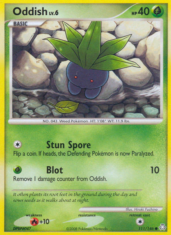Oddish — illustrated card