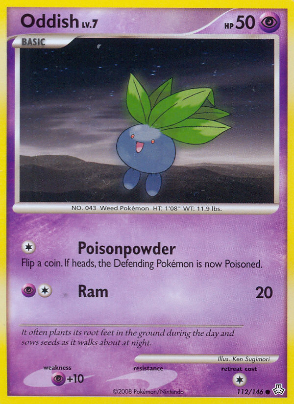 Oddish — illustrated card