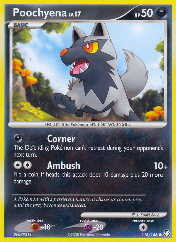 Poochyena — illustrated card
