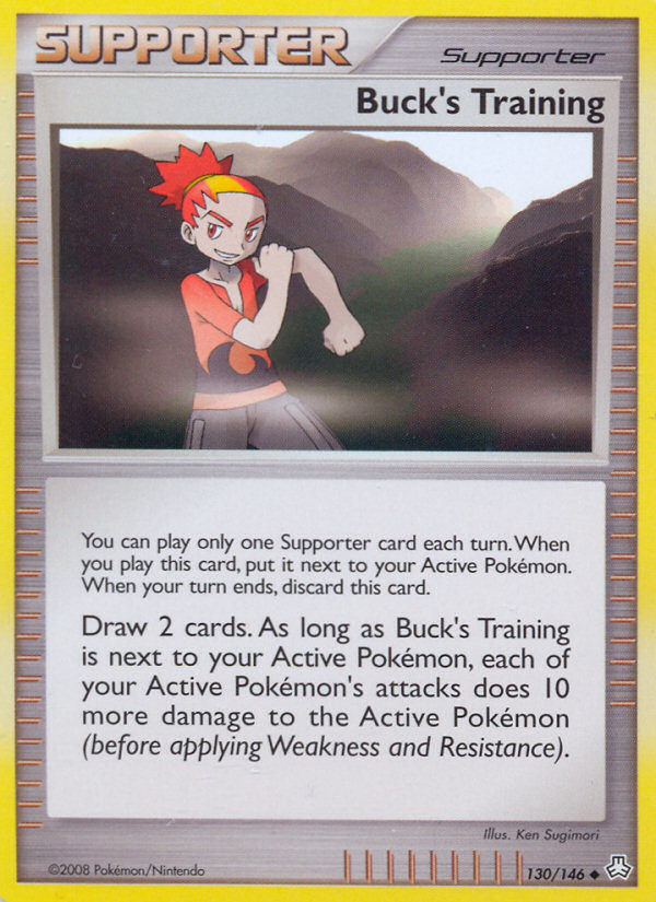 Buck's Training — illustrated card