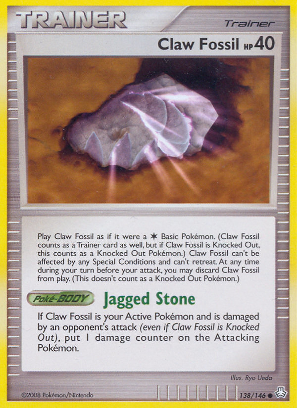 Claw Fossil — illustrated card