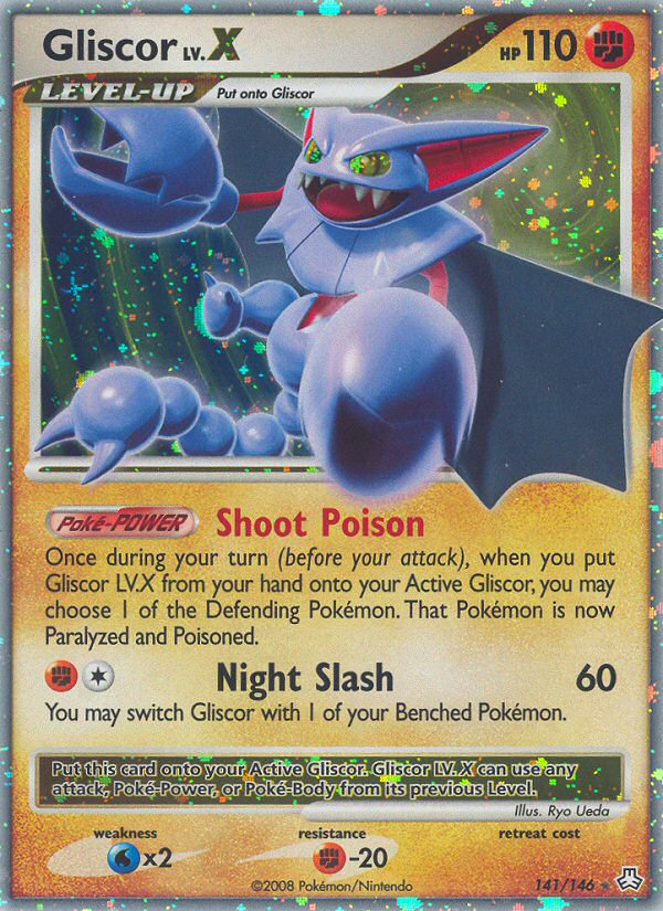 Gliscor LV.X — illustrated card