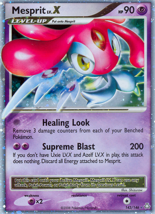 Mesprit LV.X — illustrated card
