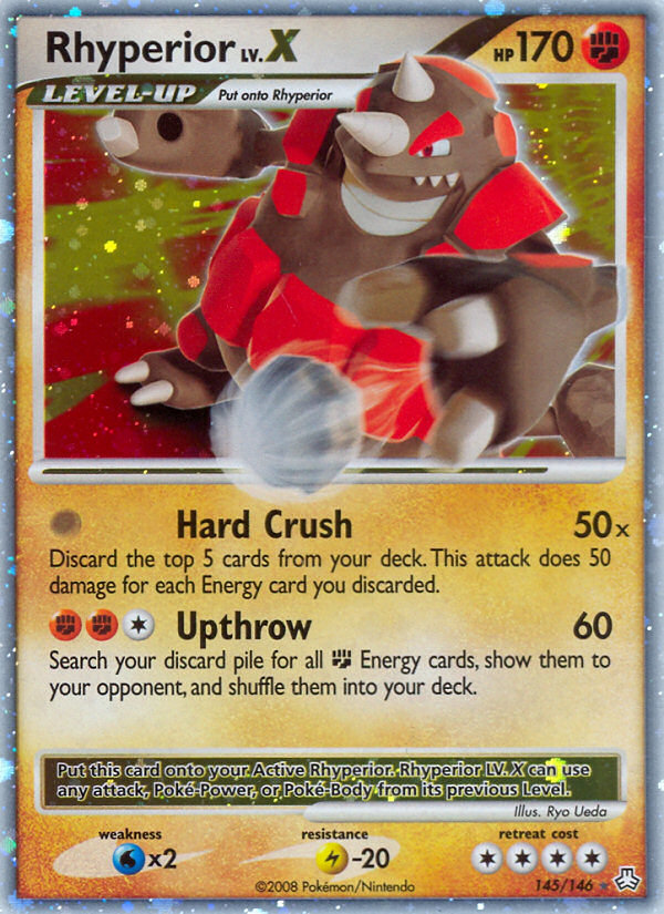 Rhyperior LV.X — illustrated card