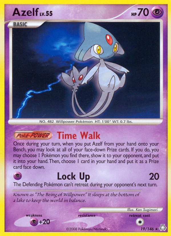 Azelf — illustrated card