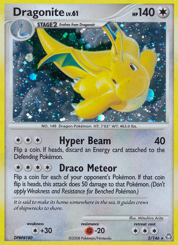 Dragonite — illustrated card