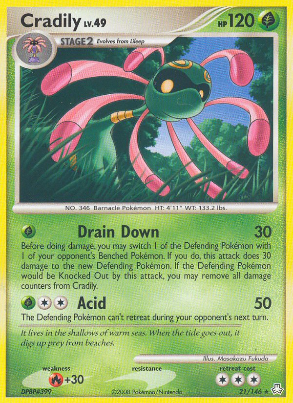 Cradily — illustrated card
