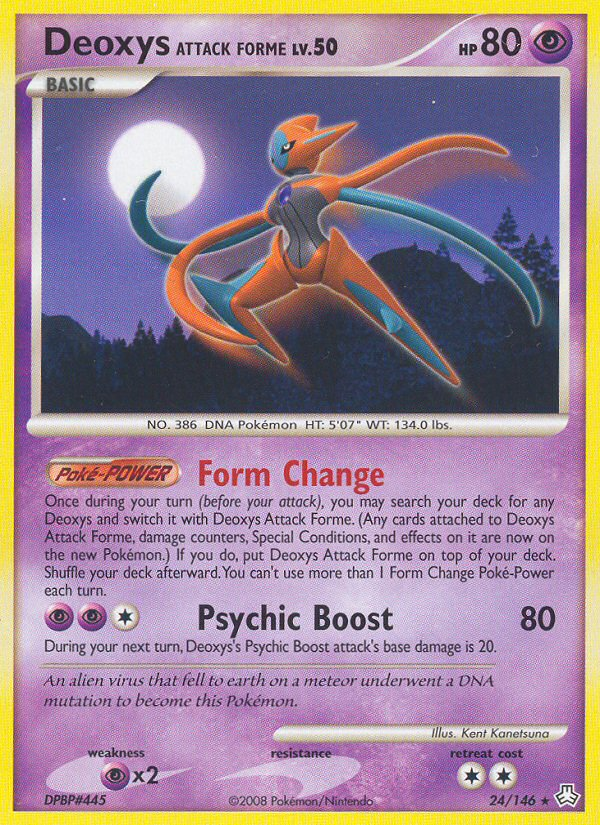 Deoxys Attack Forme — illustrated card