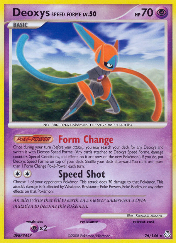Deoxys Speed Forme — illustrated card