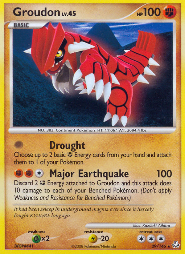 Groudon — illustrated card