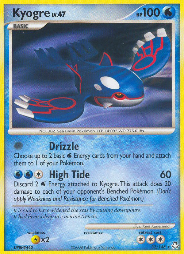 Kyogre — illustrated card