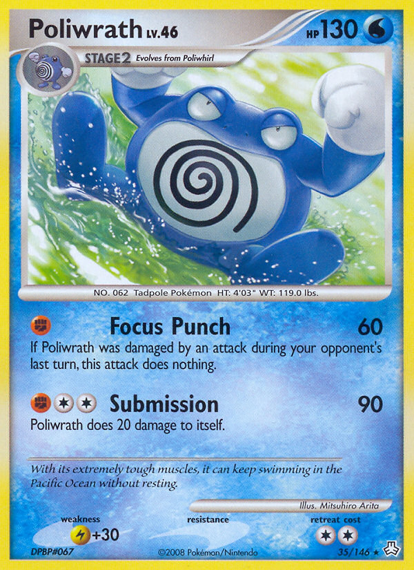 Poliwrath — illustrated card