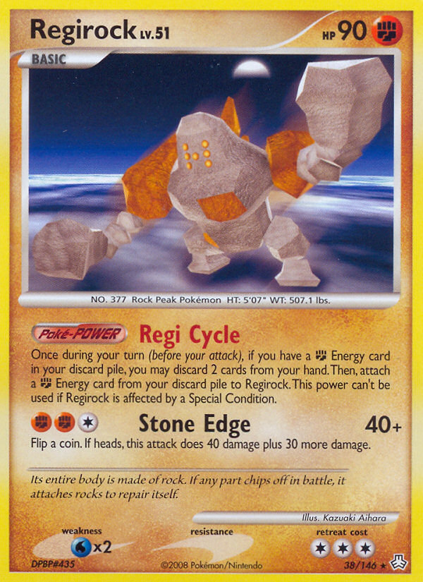 Regirock — illustrated card