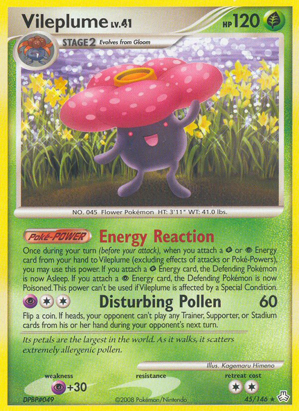 Vileplume — illustrated card