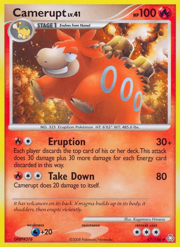 Camerupt — illustrated card