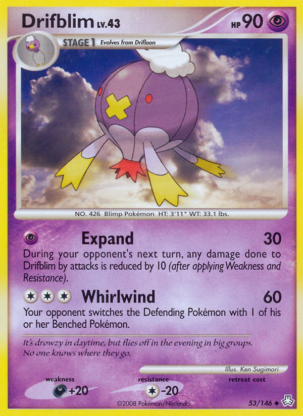Drifblim — illustrated card