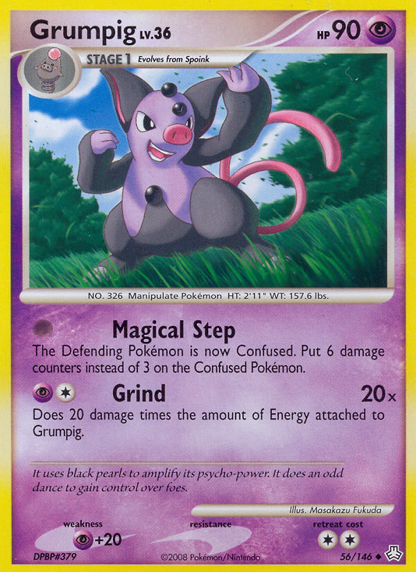 Grumpig — illustrated card