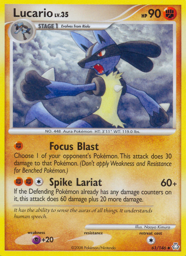 Lucario — illustrated card