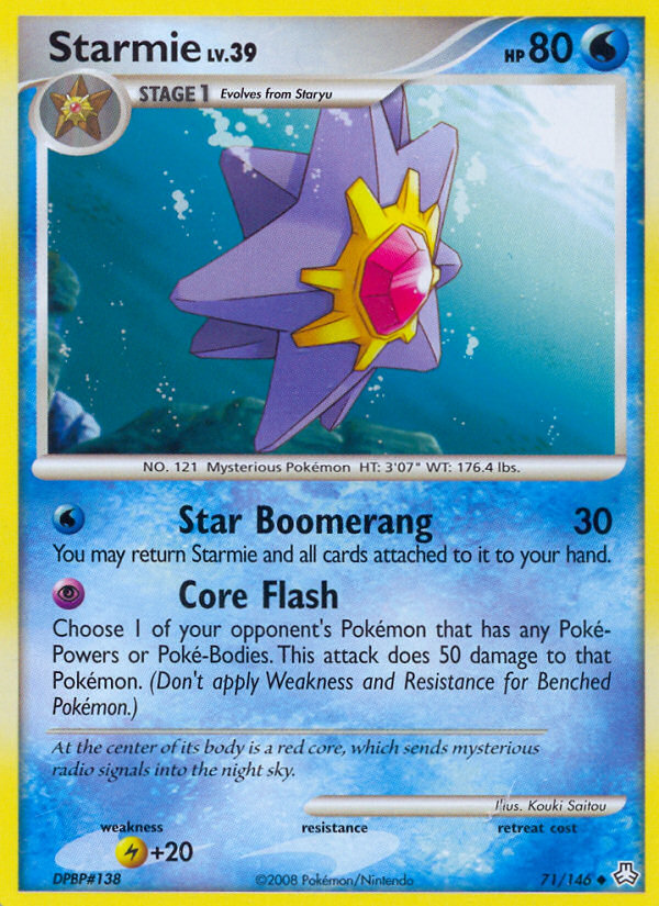 Starmie — illustrated card