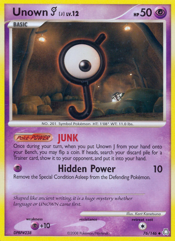 Unown [J] — illustrated card