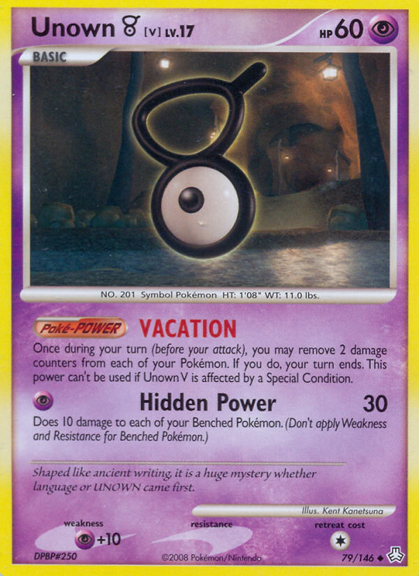 Unown [V] — illustrated card