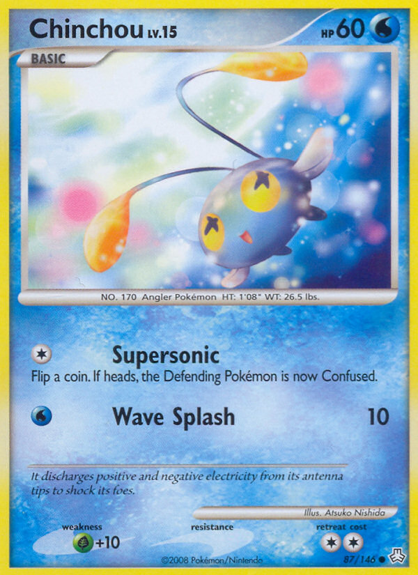 Chinchou — illustrated card