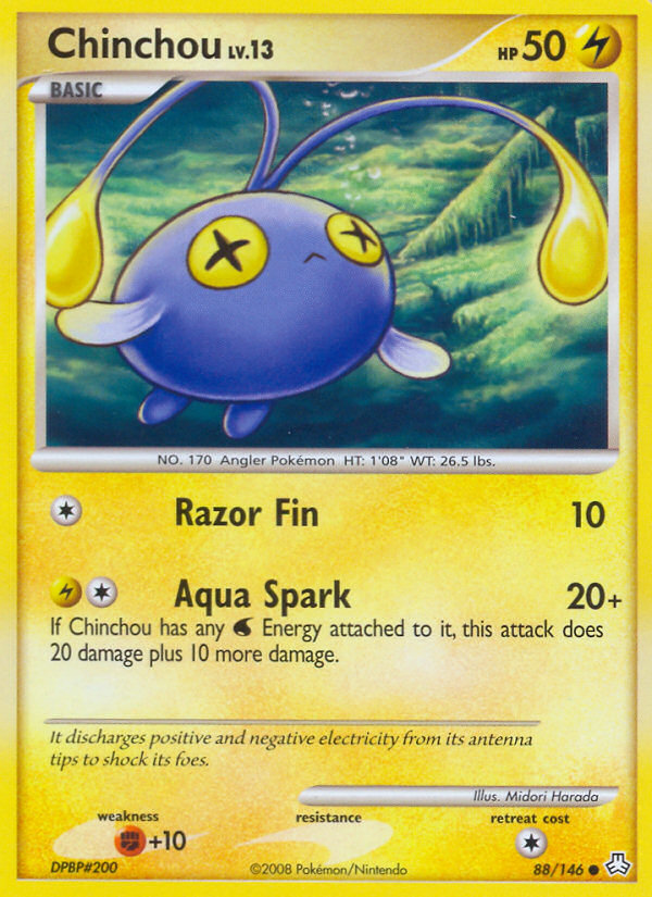 Chinchou — illustrated card