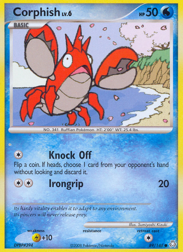 Corphish — illustrated card