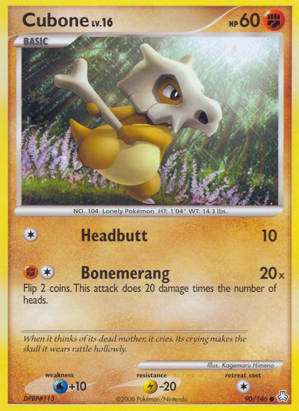 Cubone — illustrated card