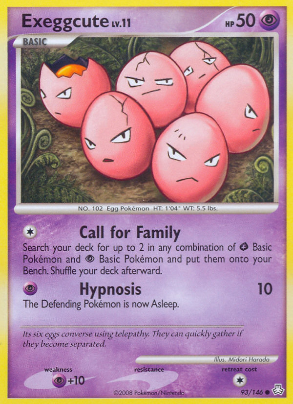 Exeggcute — illustrated card