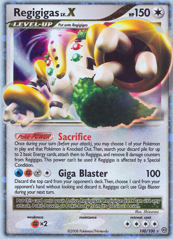 Regigigas LV.X — illustrated card