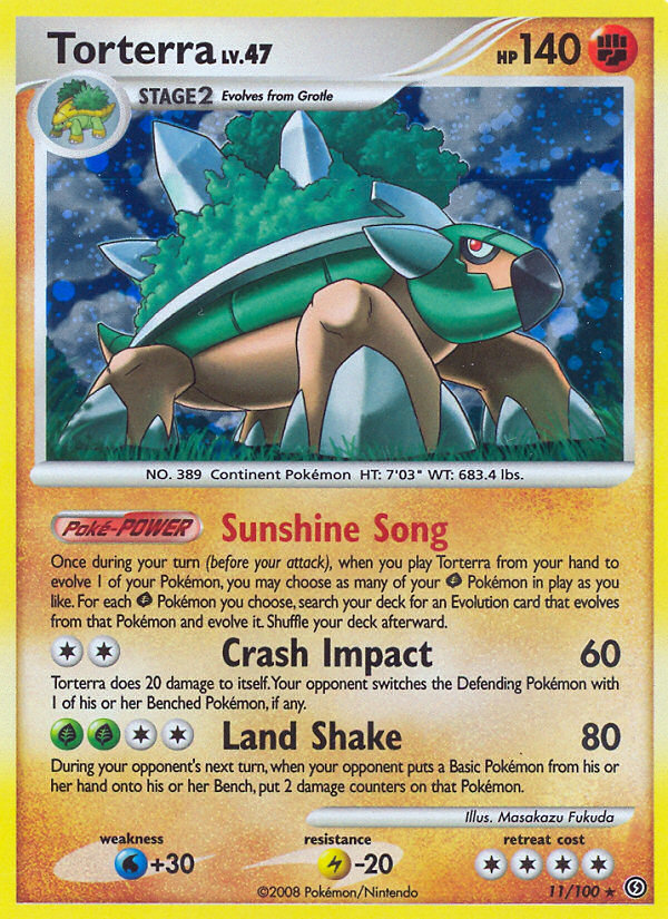 Torterra — illustrated card