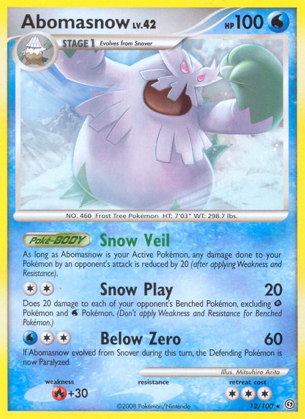 Abomasnow — illustrated card