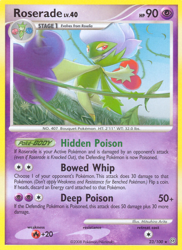 Roserade — illustrated card