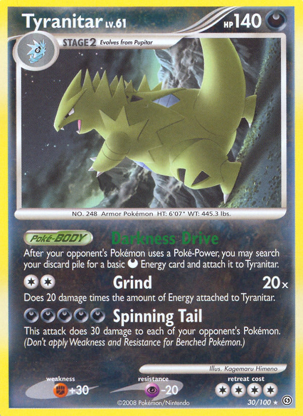 Tyranitar — illustrated card