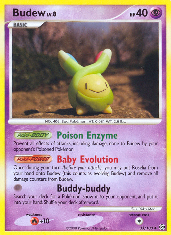 Budew — illustrated card
