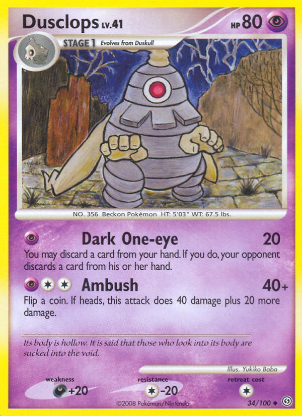 Dusclops — illustrated card
