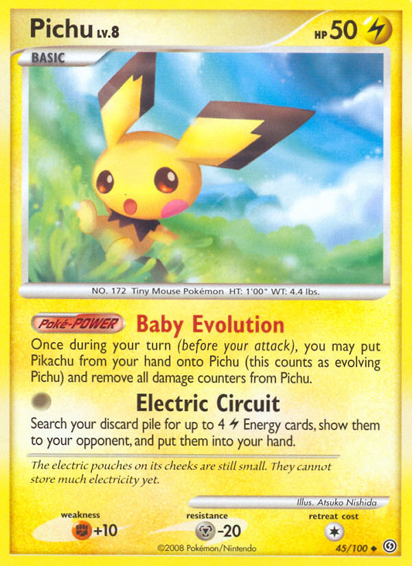 Pichu — illustrated card