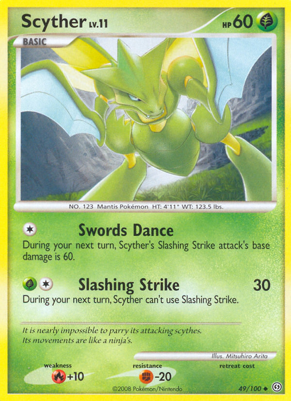 Scyther — illustrated card