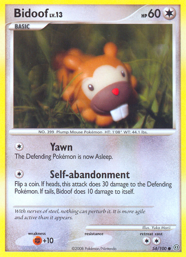 Bidoof — illustrated card